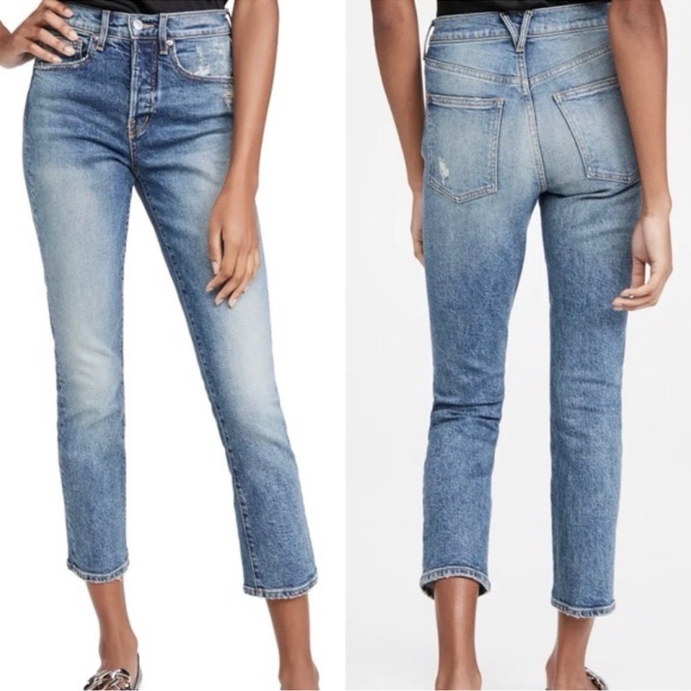 Veronica Beard ryleigh high-rise slim-straight jean blue Nile